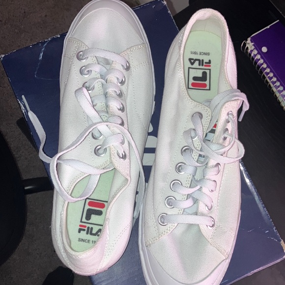 All White FILA - Picture 2 of 4